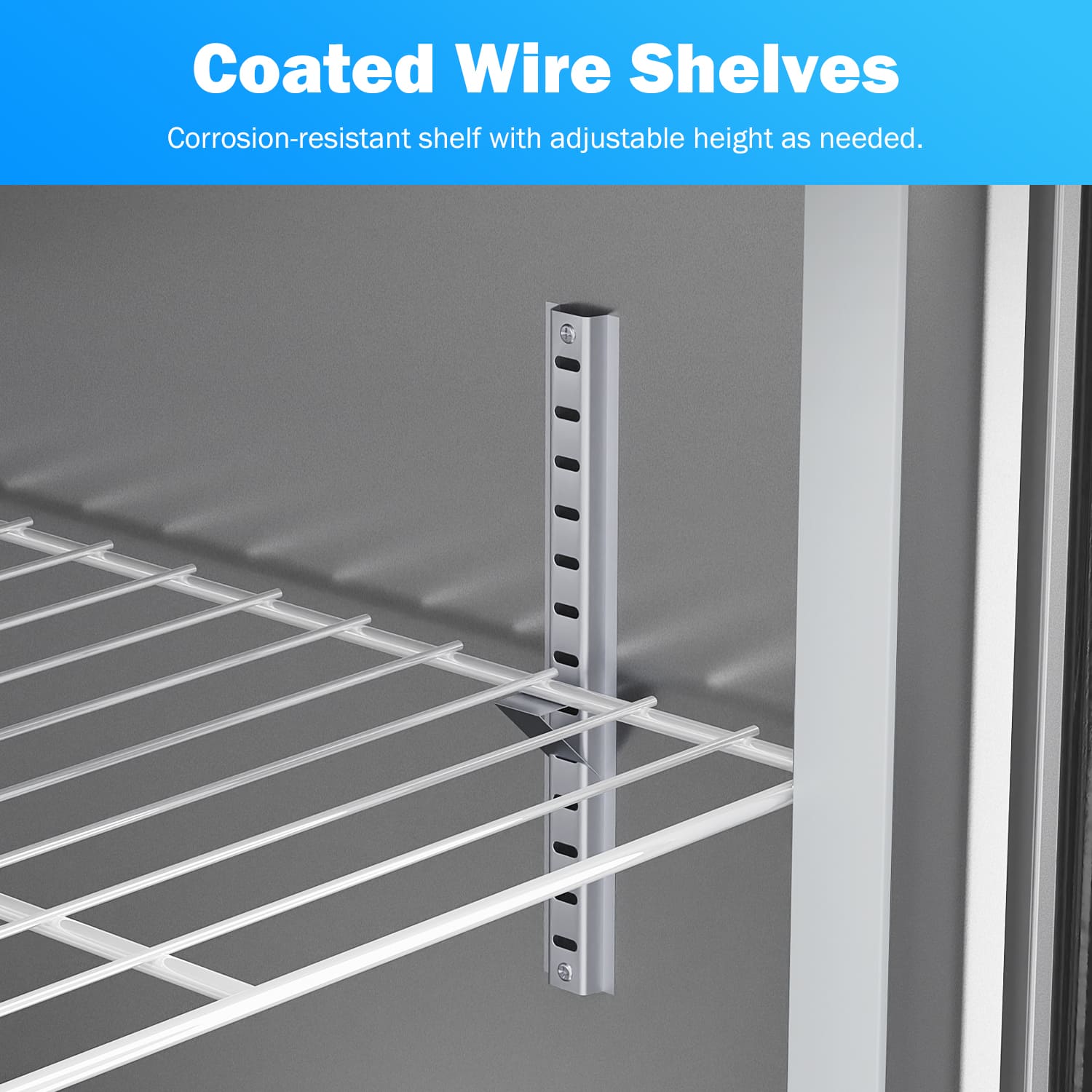 900L Commercial Solid Door Reach-In Freezer, 300W Upright Chiller, 220V Stainless Steel Refrigeration Cabinet for Fresh and Frozen Food Storage.